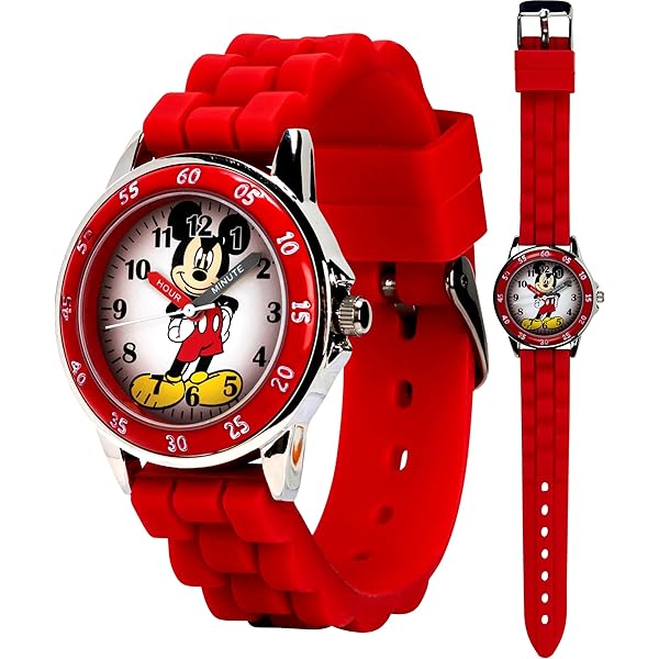 Amazon.com: Disney Accutime Kids' MK1103 Mickey Mouse Watch with